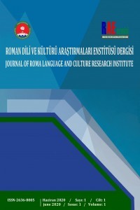 Roman Dili ve Kültürü Araştırmaları Enstitüsü Dergisi Cover image