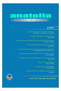 Anatolia: Turizm Araştırmaları Dergisi