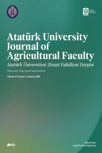 Atatürk University Journal of  Agricultural Faculty